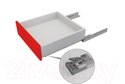 Комплект направляющих мебельных Boyard Push DB8885Zn/400