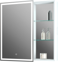 Шкаф с зеркалом для ванной Континент Aperio Led 80х80 L - 