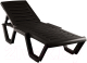 Шезлонг Ellastik Plast Атлант 184x62x33 (шоколадный) - 