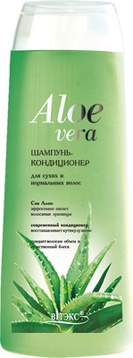 Шампунь-кондиционер для волос Витэкс Aloe Vera для сухих и нормальных волос (500мл) - 