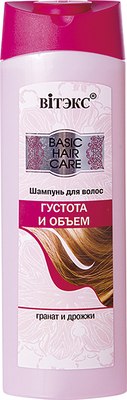 Шампунь для волос Витэкс Густота И Объем Basic Hair Care (470мл) - 