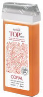 Воск для депиляции ItalWax Top Line Коралл в картридже (100г) - 
