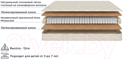 Детский матрас Askona Mom's Love Junior 75x175