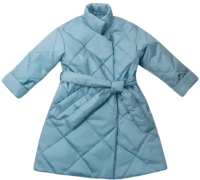Пальто детское Amarobaby Trendy / AB-OD22-TRENDY29/19-128 (голубой, р.128-134) - 