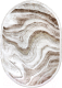 Ковер Safyun Liparis LP370-CREAM-BROWN-OVAL (0.8x1.5) - 