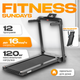 Электрическая беговая дорожка Sundays Fitness Middle Line T56 - 