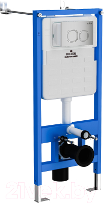 Унитаз подвесной с инсталляцией Roxen StounFix Slim 551921