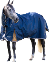 Попона для лошади Highlander Highlander Plus Lite / 9753/NAVY/72 (с капором, нави) - 