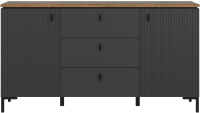 Тумба Black Red White San Gimignano KOM2D3S (антрацитовый/дуб нокс) - 