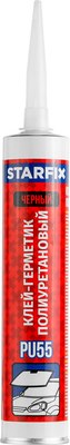 Герметик полиуретановый Starfix PU55 SM-97631-1 (300мл, черный) - 