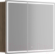 Шкаф с зеркалом для ванной Sancos Mirror MI100ECH (с LED подсветкой,  дуб чарльстон) - 