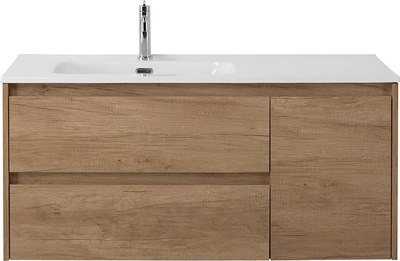 Тумба с умывальником BelBagno KRAFT-1000-2C-1A-SO-RNN-L + BB1000ETL-R - 