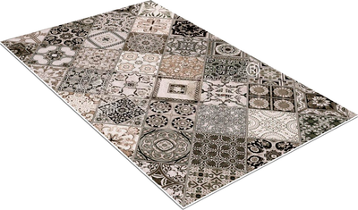 Коврик Shahintex Icarpet Print Антискользящий 133 Плитка Тоскана 60x100 / 833467 (мокко S) - 