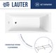 Ванна акриловая Lauter Aurora 150x70 / 21010050 (с каркасом) - 