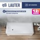 Ванна акриловая Lauter Estelle 160 / 21206060 (с ножками, серым подголовником) - 